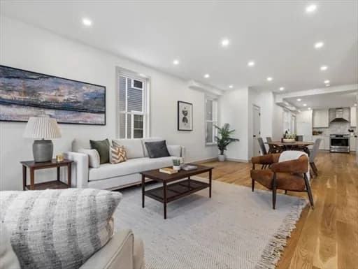 Completed open living space renovation